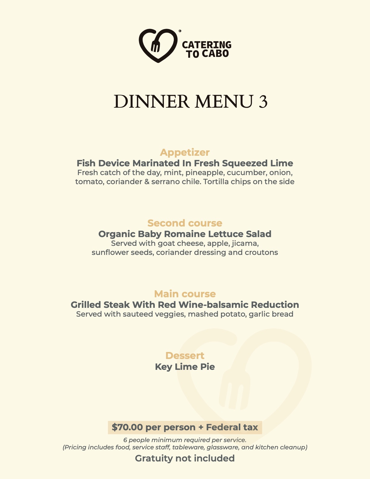 Catering to Cabo - Dinner 2025 página 3